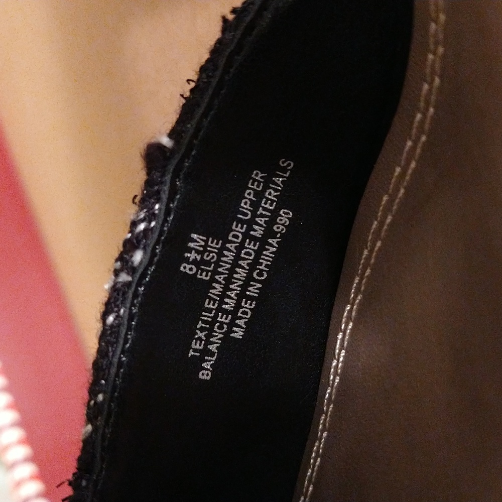 NIB dressbarn woven black and cream slingbacks Sz 8.5 - Picture 8 of 8